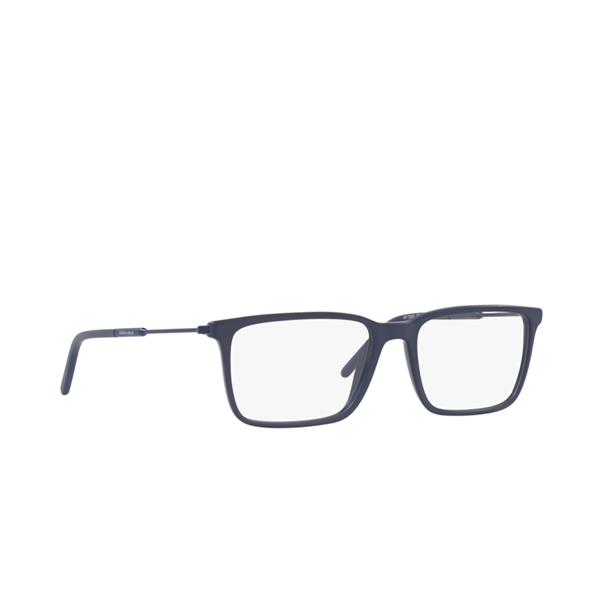 Giorgio Armani AR7233 Eyeglasses 5543 Matte Blue - three-quarters view