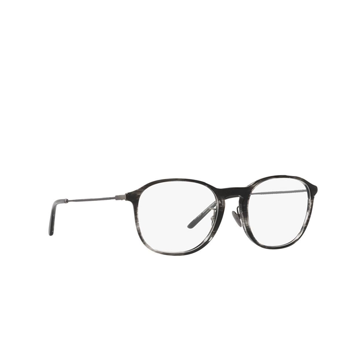 Giorgio Armani AR7235 Eyeglasses 5407 Striped Grey - three-quarters view