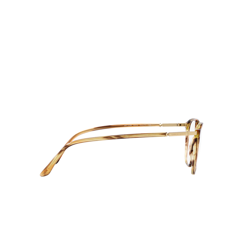 Giorgio Armani AR7236 Eyeglasses 6002 striped brown - 3/4