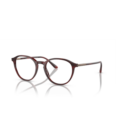 Giorgio Armani AR7237 Korrektionsbrillen 5962 red havana - Dreiviertelansicht