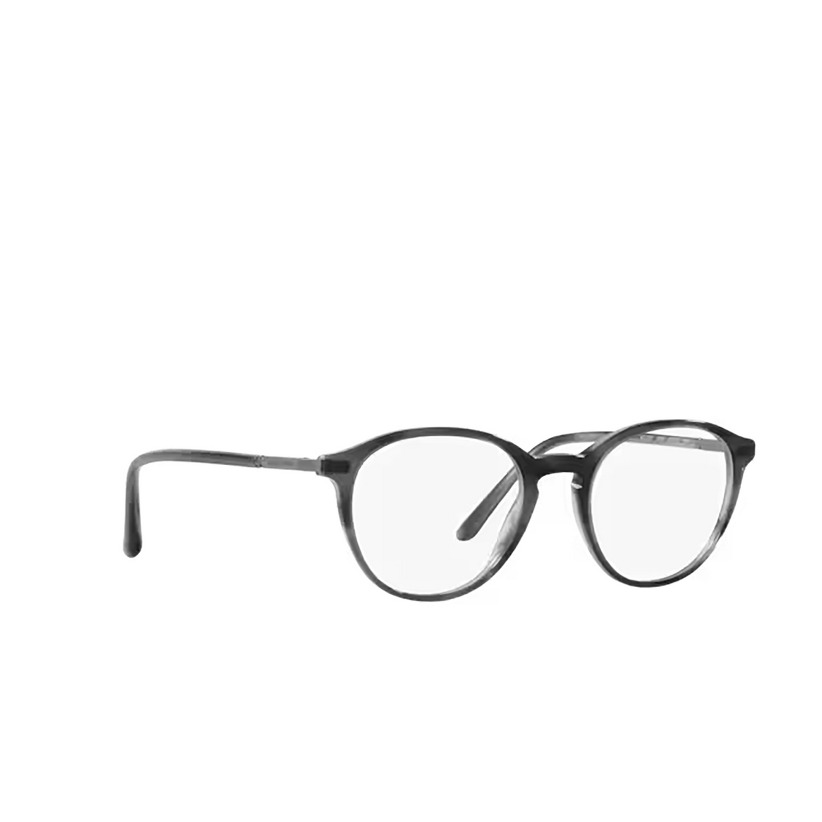 Giorgio Armani AR7237 Eyeglasses 5964 Striped Grey - three-quarters view
