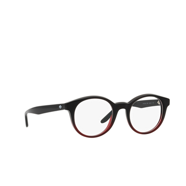 Giorgio Armani AR7239 Eyeglasses 5997 gradient black / bordeaux - three-quarters view