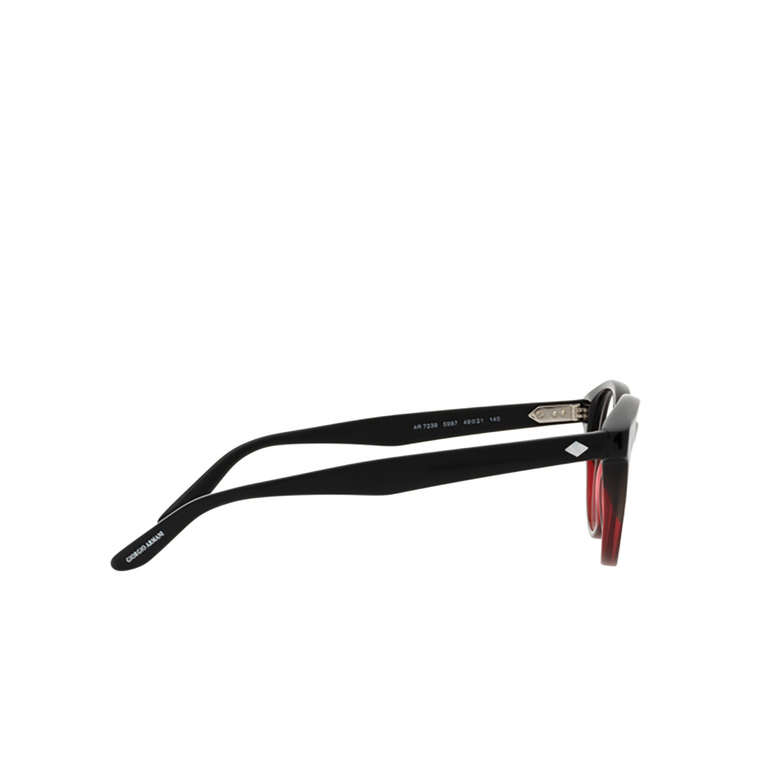 Giorgio Armani AR7239 Eyeglasses 5997 gradient black / bordeaux - 3/4