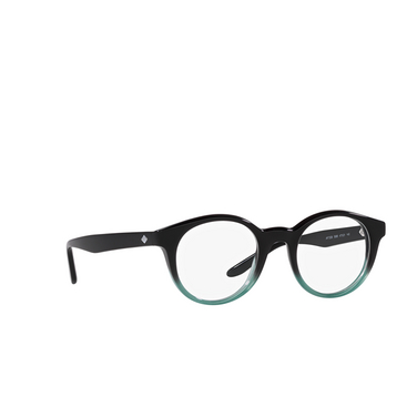 Giorgio Armani AR7239 Eyeglasses 5998 gradient black / petroleum - three-quarters view