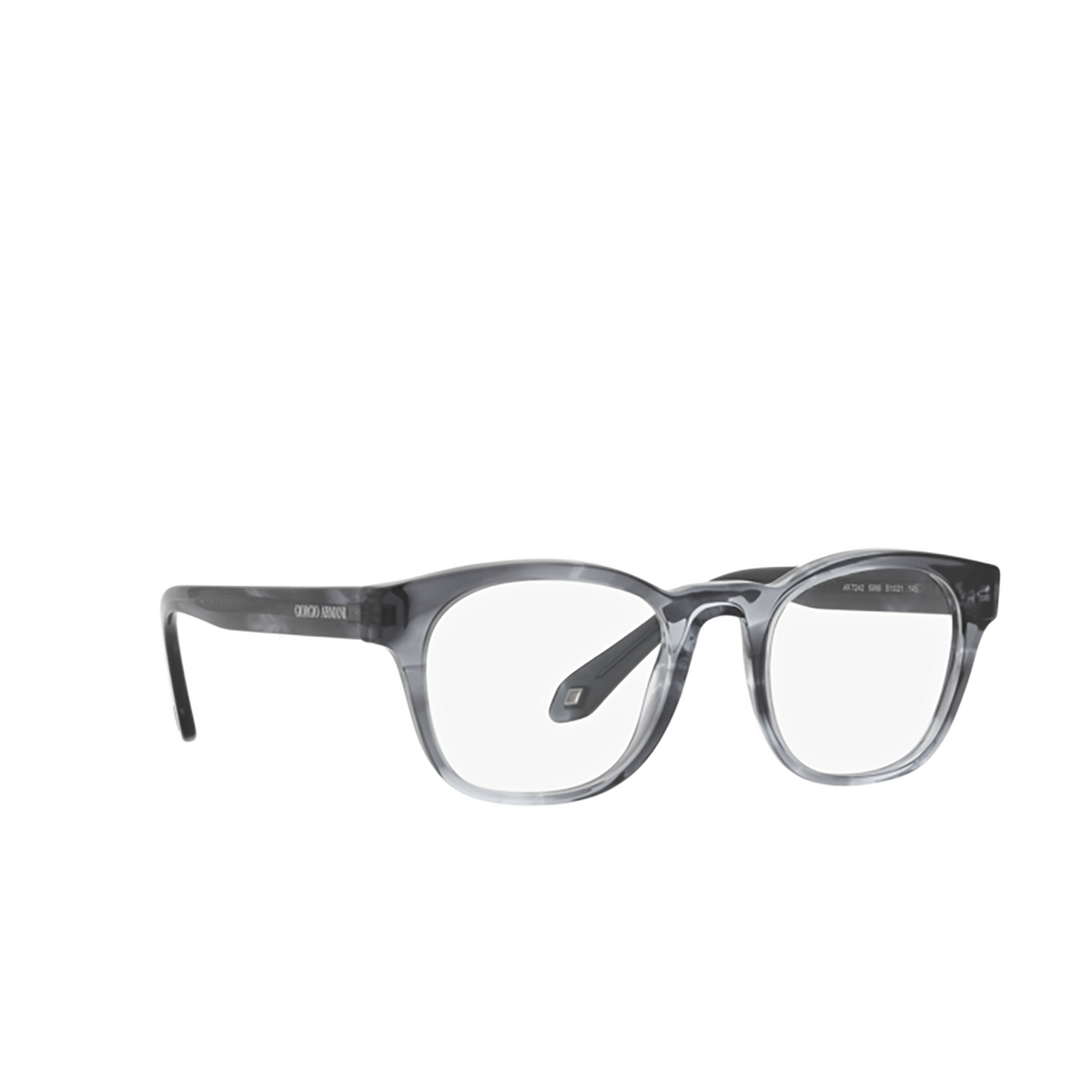 Giorgio Armani AR7242 Eyeglasses 5986 Striped Blue - 2/4