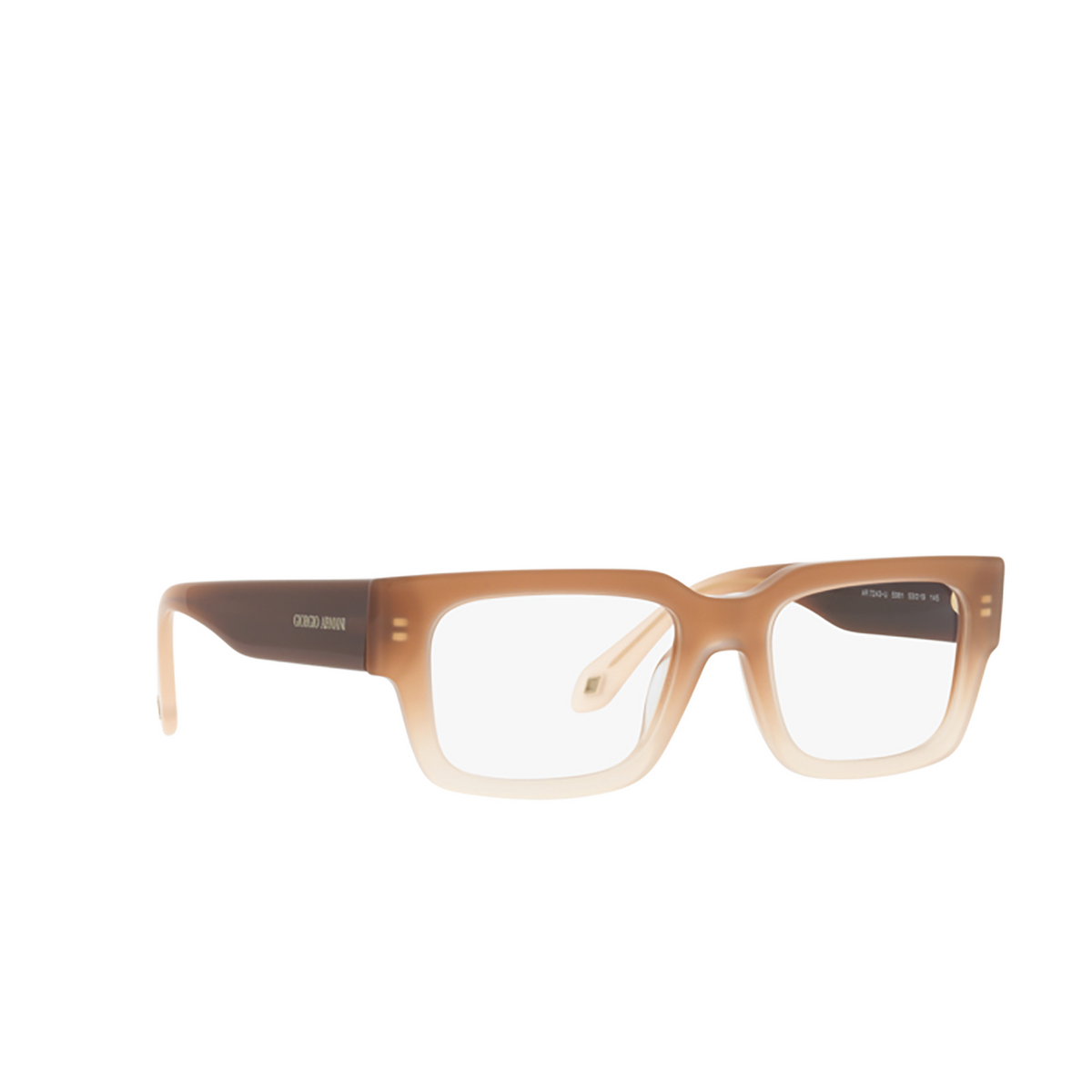 Giorgio Armani AR7243U Eyeglasses 5981 Gradient Brown / Crystal - three-quarters view