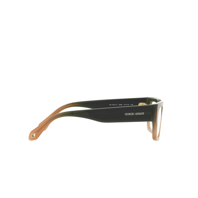 Giorgio Armani AR7243U Korrektionsbrillen 5982 gradient green / brown - 3/4