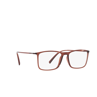 Occhiali da vista Giorgio Armani AR7244U 6004 transparent brown - tre quarti