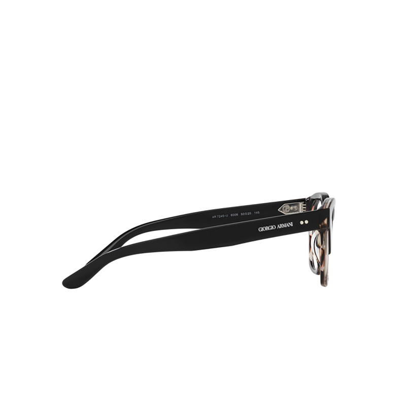 Giorgio Armani AR7245U Eyeglasses 6006 black / striped brown - 3/4