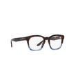 Giorgio Armani AR7245U Eyeglasses 6008 red havana / striped blue - product thumbnail 2/4