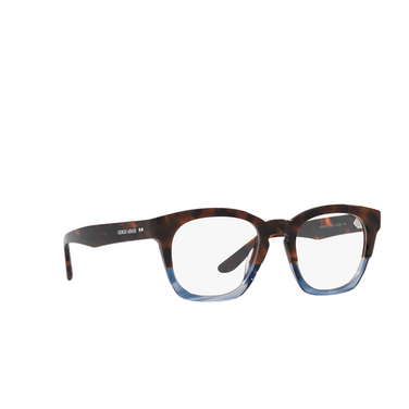 Giorgio Armani AR7245U Korrektionsbrillen 6008 red havana / striped blue - Dreiviertelansicht