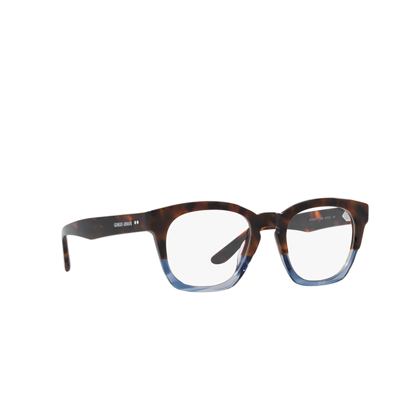 Giorgio Armani AR7245U Eyeglasses 6008 red havana / striped blue - 2/4