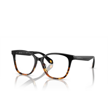 Giorgio Armani AR7246U Eyeglasses 5875 black / yellow havana - three-quarters view