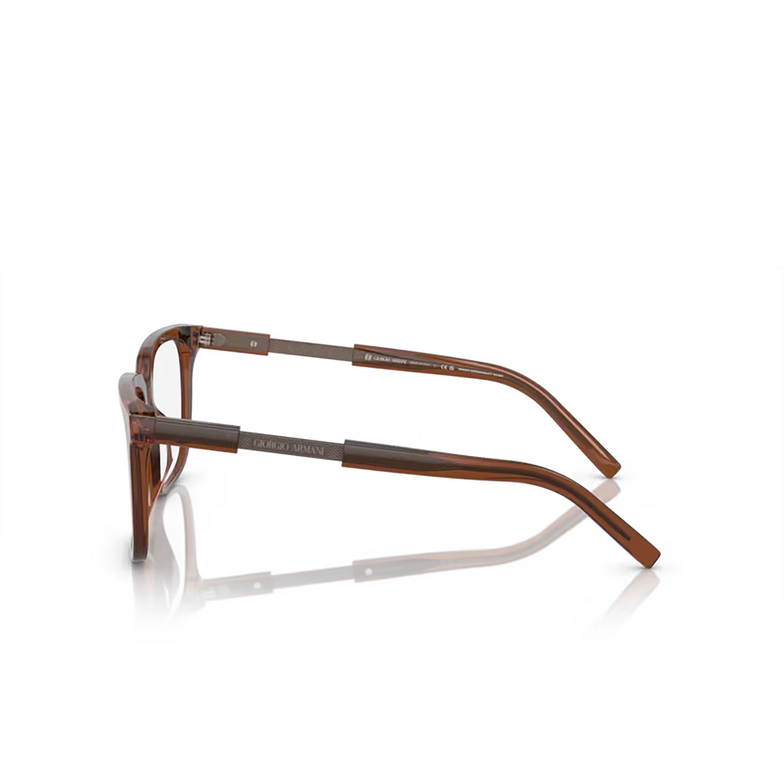 Giorgio Armani AR7252U Eyeglasses 6049 trasparent brown - 3/4