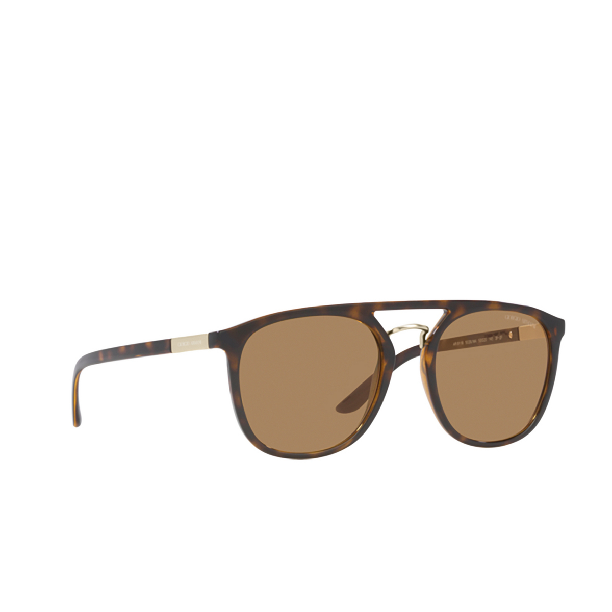 Giorgio Armani AR8118 Sunglasses 5026M4 Havana - three-quarters view