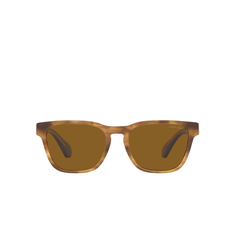 Gafas de sol Giorgio Armani AR8155 594233 opal striped brown - 1/4