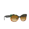 Giorgio Armani AR8161 Sunglasses 59302L green havana/striped brown - product thumbnail 2/4
