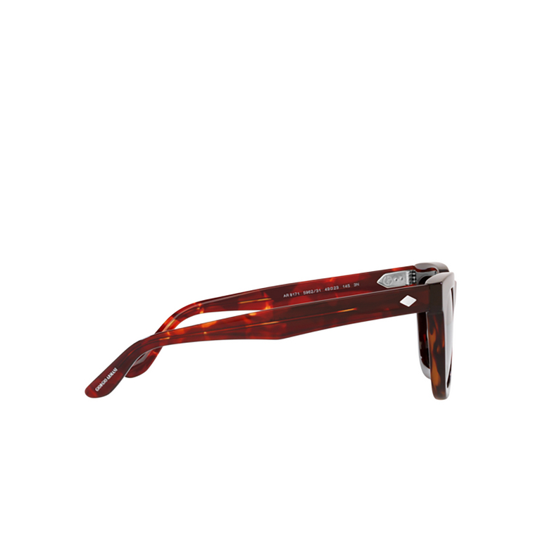 Giorgio Armani AR8171 Sunglasses 596231 red havana - 3/4