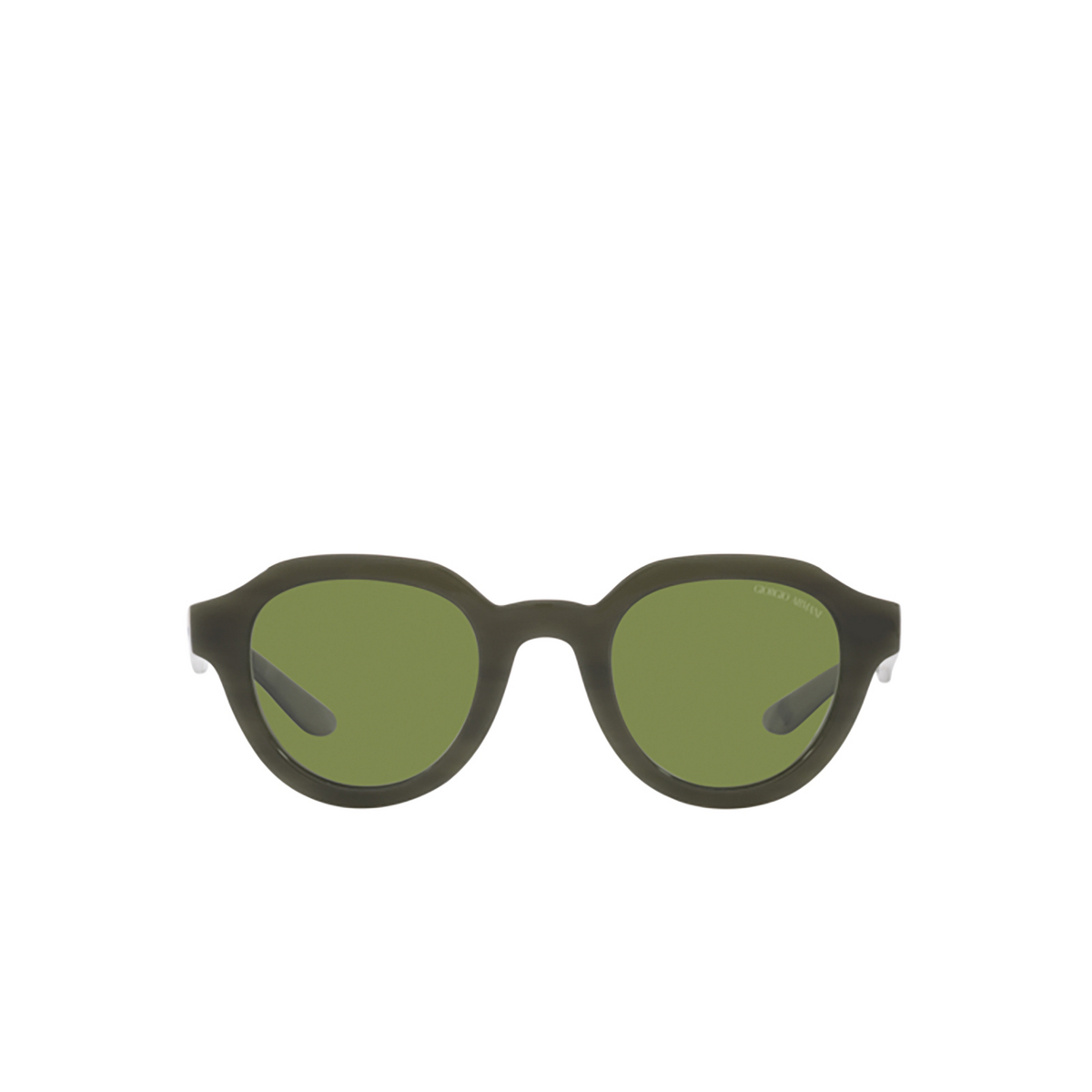 Giorgio Armani AR8172U Sunglasses 59714E Bilayer Marble Green - front view