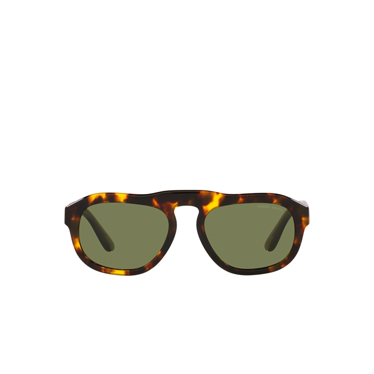 Giorgio Armani AR8173 Sunglasses 50922A Yellow Havana - front view