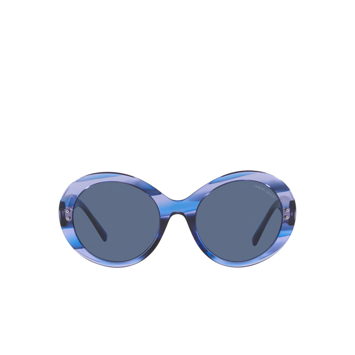 Giorgio Armani AR8174 Sunglasses 595380 Striped Blue - front view