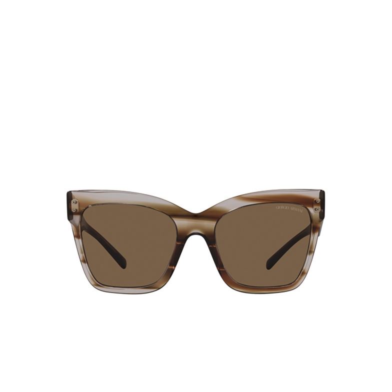 Gafas de sol Giorgio Armani AR8175 595473 striped brown - 1/4