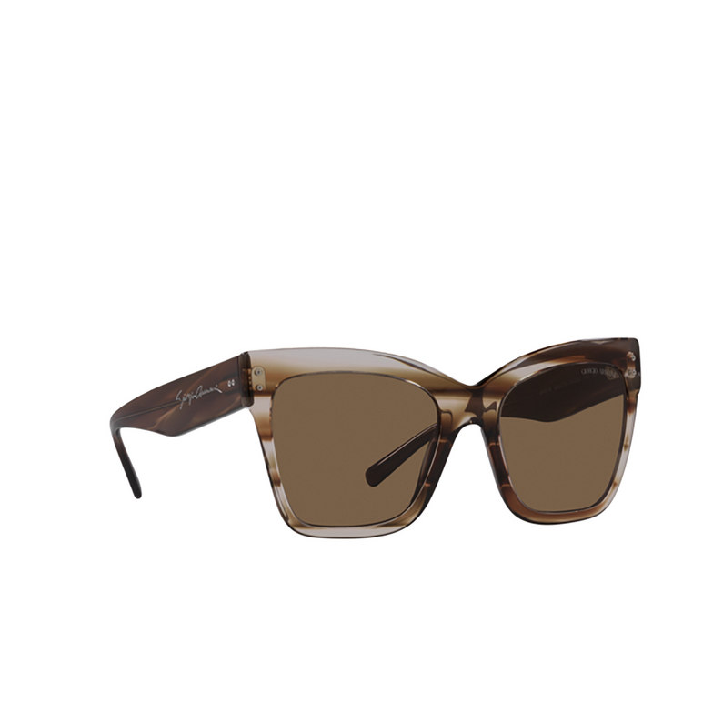 Giorgio Armani AR8175 Sunglasses 595473 striped brown - 2/4