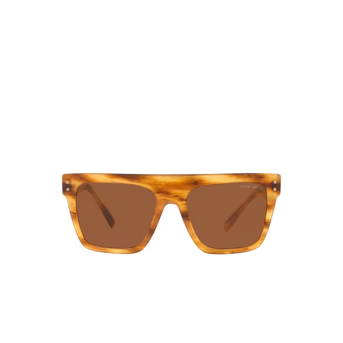 Giorgio Armani AR8177 Sunglasses 592173 Striped Honey - front view