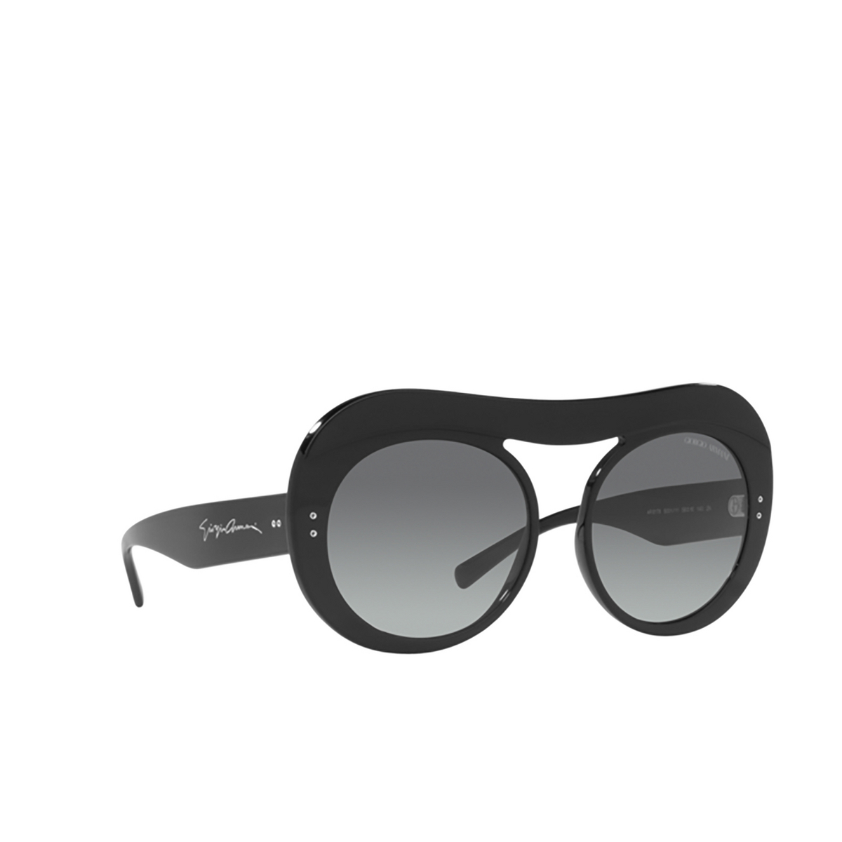 Giorgio Armani AR8178 Sunglasses 500111 Black - three-quarters view
