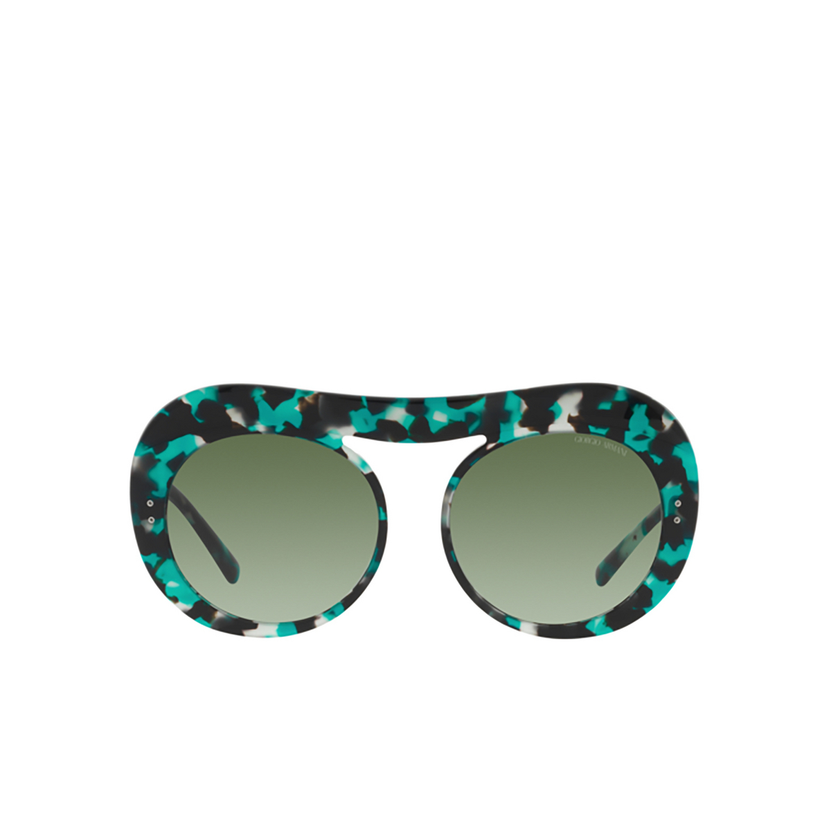 Giorgio Armani AR8178 Sunglasses 56558E Green tortoise - front view