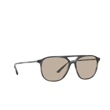 Giorgio Armani AR8179 Sunglasses 5964/3 striped grey - three-quarters view