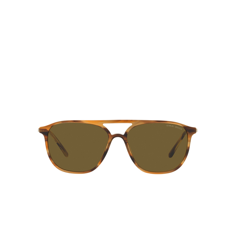 Giorgio Armani AR8179 Sunglasses 600273 striped brown - 1/4