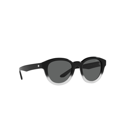 Giorgio Armani AR8181 Sunglasses 5996B1 gradient black / white - three-quarters view