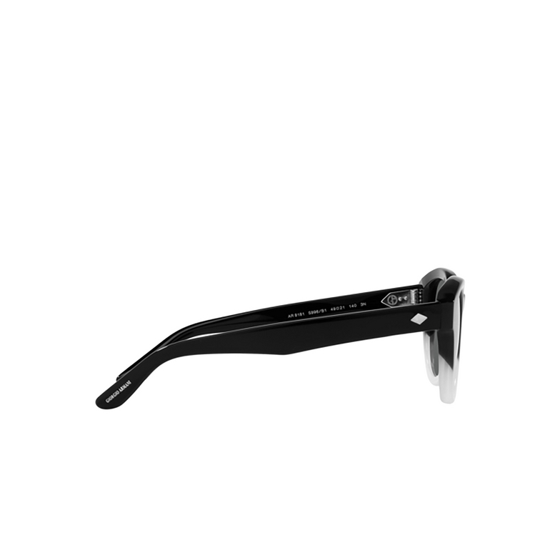 Giorgio Armani AR8181 Sunglasses 5996B1 gradient black / white - 3/4
