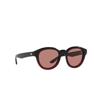 Giorgio Armani AR8181 Sunglasses 599730 gradient black / bordeaux - three-quarters view