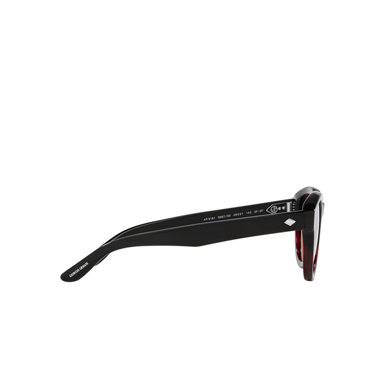 Giorgio Armani AR8181 Sunglasses 599730 gradient black / bordeaux - 3/4