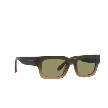 Giorgio Armani AR8184U Sunglasses 598214 gradient green / brown - three-quarters view