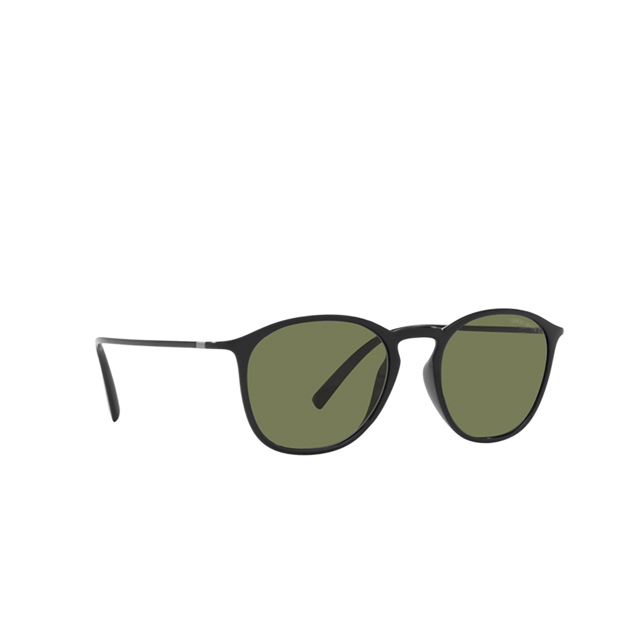 Giorgio Armani AR8186U Sunglasses 50012A Shiny Black - three-quarters view