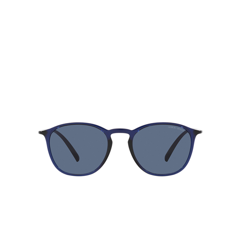 Gafas de sol Giorgio Armani AR8186U 600380 transparent blue - 1/4
