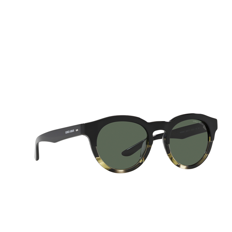 Giorgio Armani AR8189U Sunglasses 600771 black / striped green - 2/4