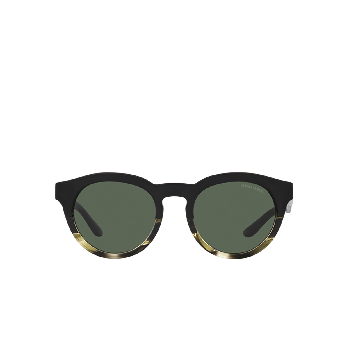 Giorgio Armani AR8189U Sunglasses 600771 Black / Striped Green - front view