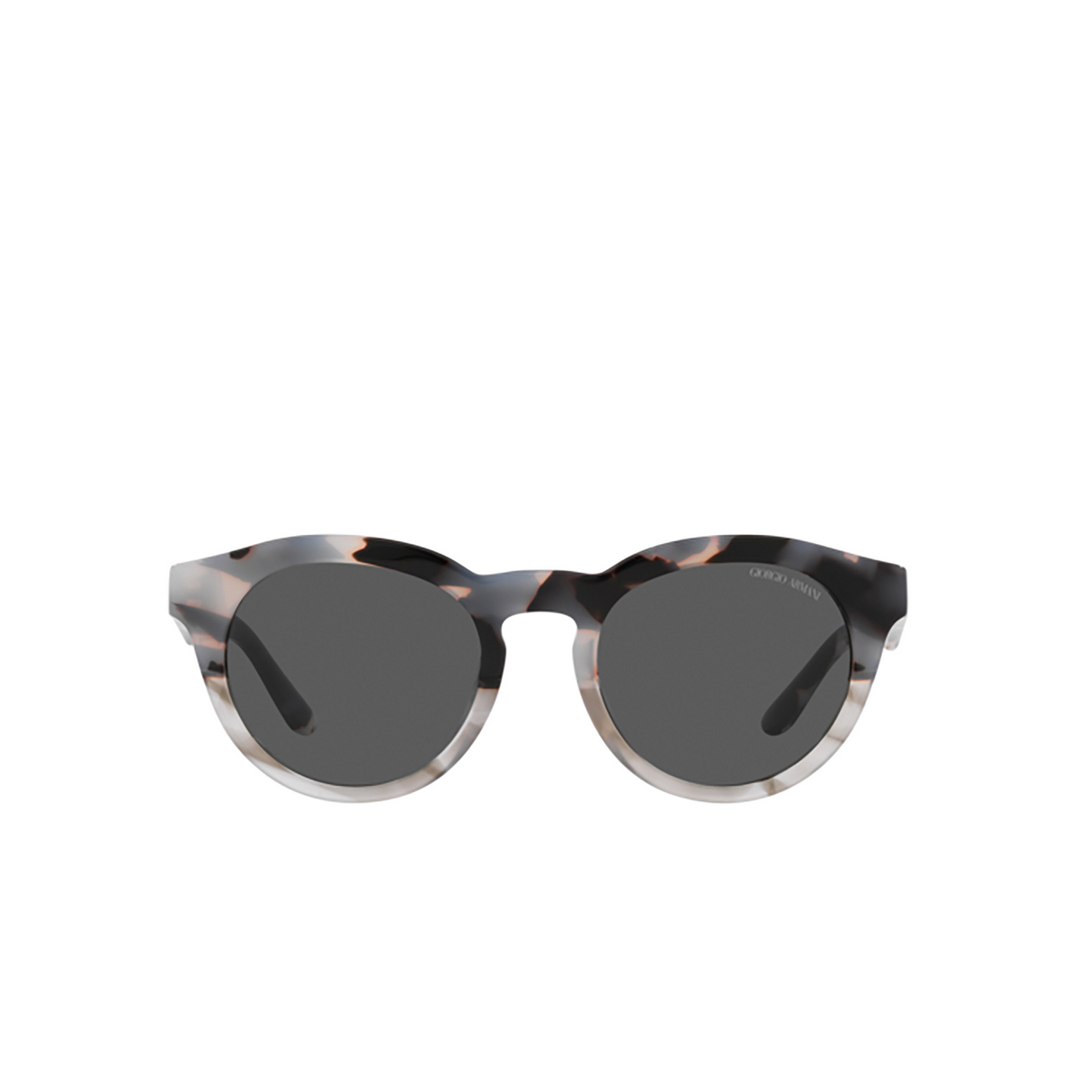 Giorgio Armani AR8189U Sunglasses 600987 Grey Havana / Striped Grey - front view