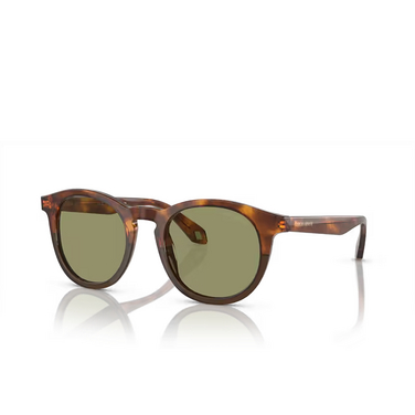 Giorgio Armani AR8192 Sunglasses 598814 havana red / opal olive green - three-quarters view