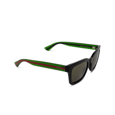 Gucci GG0001SN Sunglasses 002 black - three-quarters view