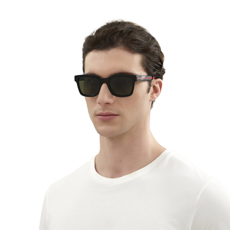 Gucci GG0001SN Sunglasses 002 black - 5/5