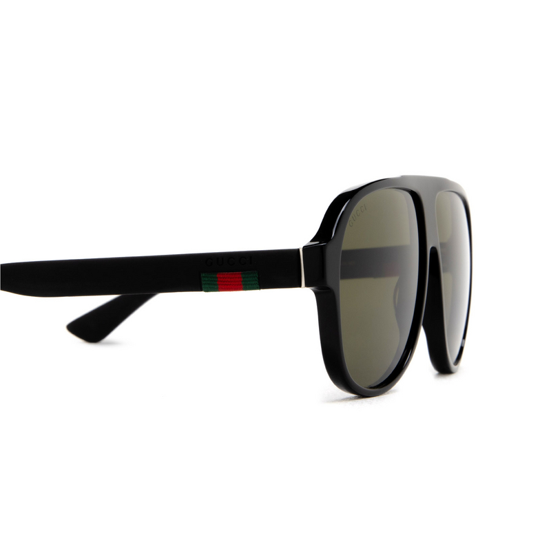 Gucci GG0009S Sunglasses 001 black - 3/4