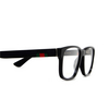 Gucci GG0011O Korrektionsbrillen 005 black - Produkt-Miniaturansicht 3/5