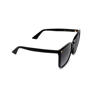 Gucci GG0022S Sunglasses 001 black - three-quarters view