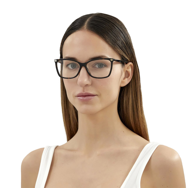 Gucci GG0025O Eyeglasses 002 havana - 5/5