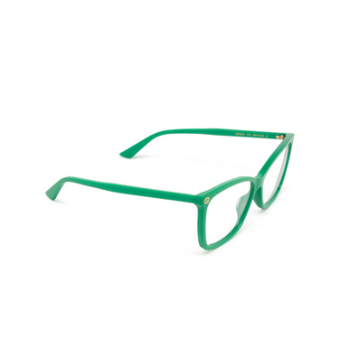 Gucci GG0025O Korrektionsbrillen 012 green - Dreiviertelansicht